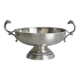 Silver-plated metal footed bowl