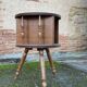 Gueridon side table turned wood