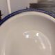 Large Deep Plate 29cm Salad Bowl Limoges Porcelain Blue Gold Betoule Legrand