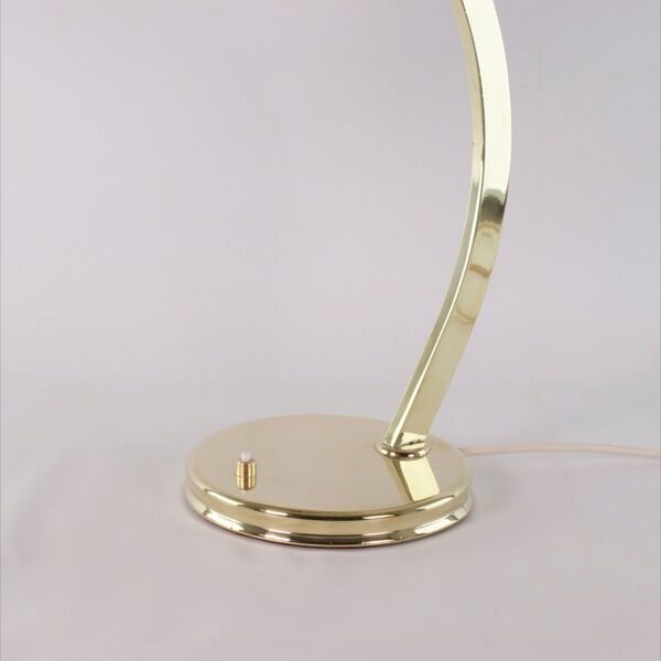 Brass desk lamp, bauhaus design by Egon Hillebrand for Hillebrand, 1930-40.