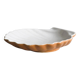 Two-tone shell-shaped bowl