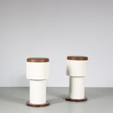 1960s pair of space age stools from italy