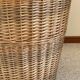 Large VINTAGE WICKER BASKET Wood