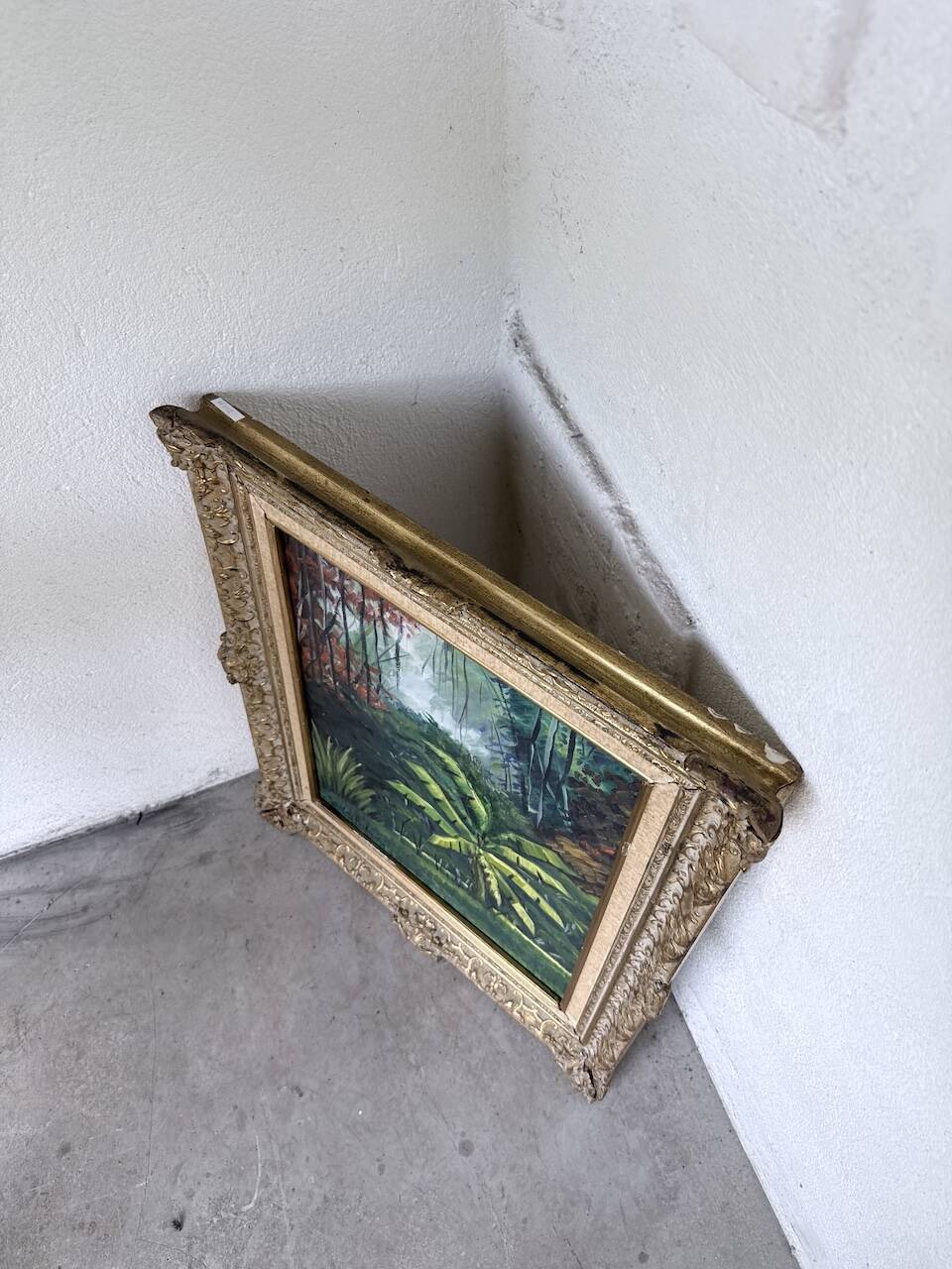 Framed oil painting "forest"