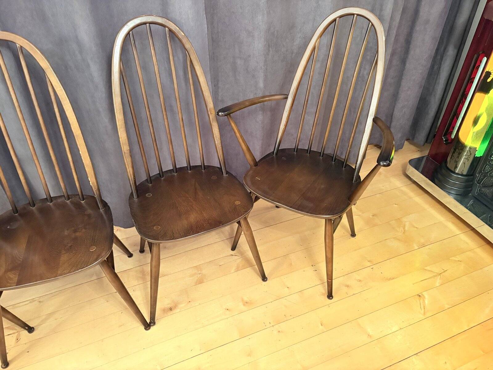 Quaker Windsor chairs by Lucian Ercolani for Ercol, United Kingdom, 1960s, set of 4