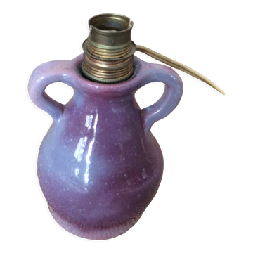 Pied de lampe en grès