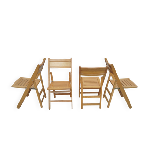 Set 4 chaises pliantes