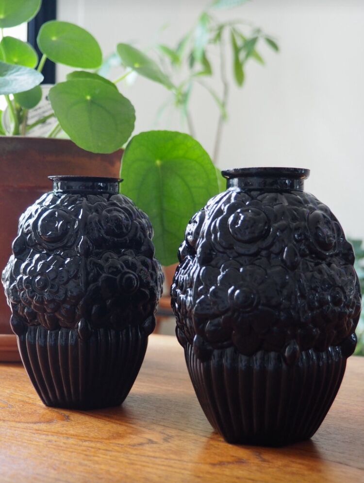 Pair of art deco vases