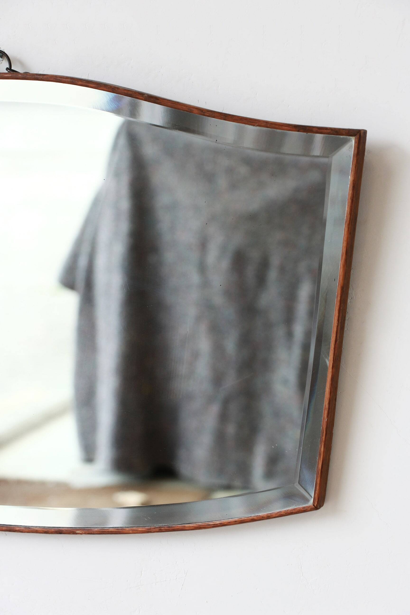 Beveled Mirror - Wooden outline - "Moustache" - 5.0