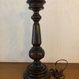 Vintage turned wooden lamp foot