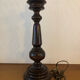 Vintage turned wooden lamp foot