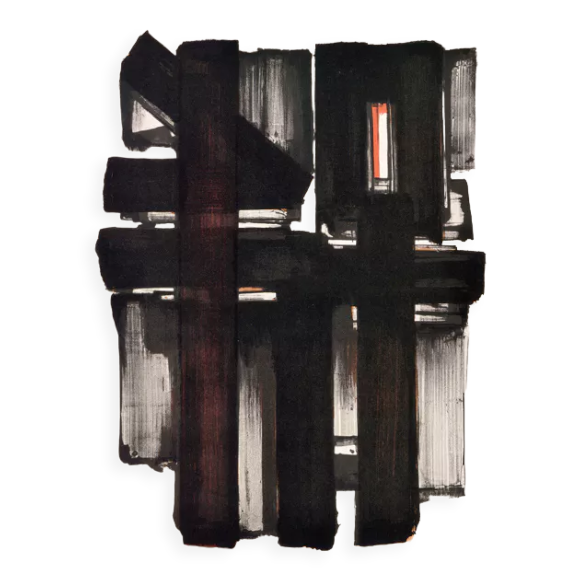 Pierre Soulages lithograph