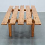 1970s Wooden Flower Pot Bench, Czechoslovakia