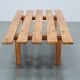 1970s Wooden Flower Pot Bench, Czechoslovakia