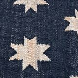 Handwoven wool and jute rug