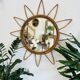 Rattan sun mirror – vintage 60s