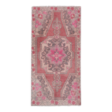 Vintage Turkish rug from Oushak, hand-woven 119x231 cm