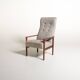 Scandinavian teak reading armchair, 1960s