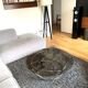 Table basse ronde en chrome et verre fumé, Miniforms "Swirl", Made in Italy