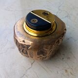 Tabletop bronze brutalist lighter