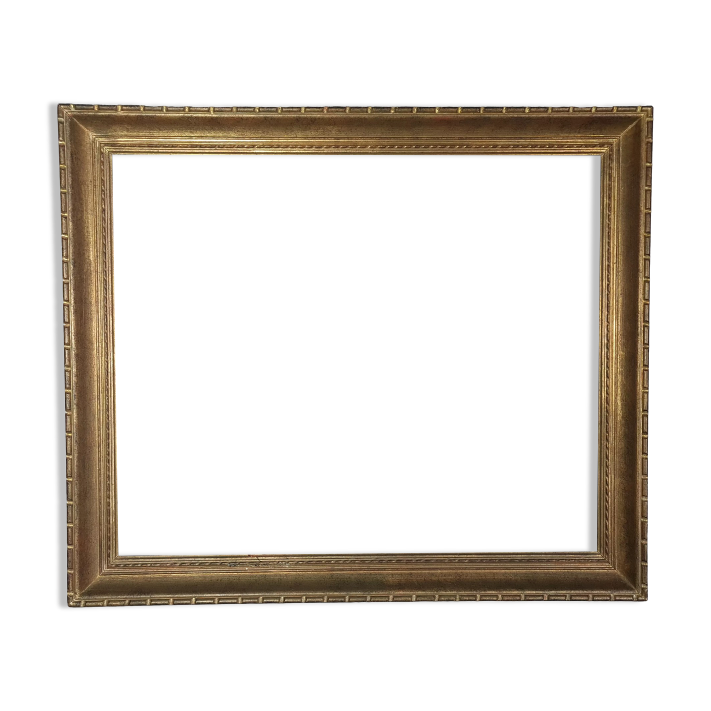 Frame 1930-1950 gilded wood gold leaf 80x68 cm foliage 70x58 cm SB