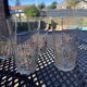 6 gobelets en verre avec des cabochons de couleur porto limoncello