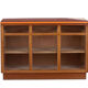 Vintage trading counter in wood and formica orange 1960