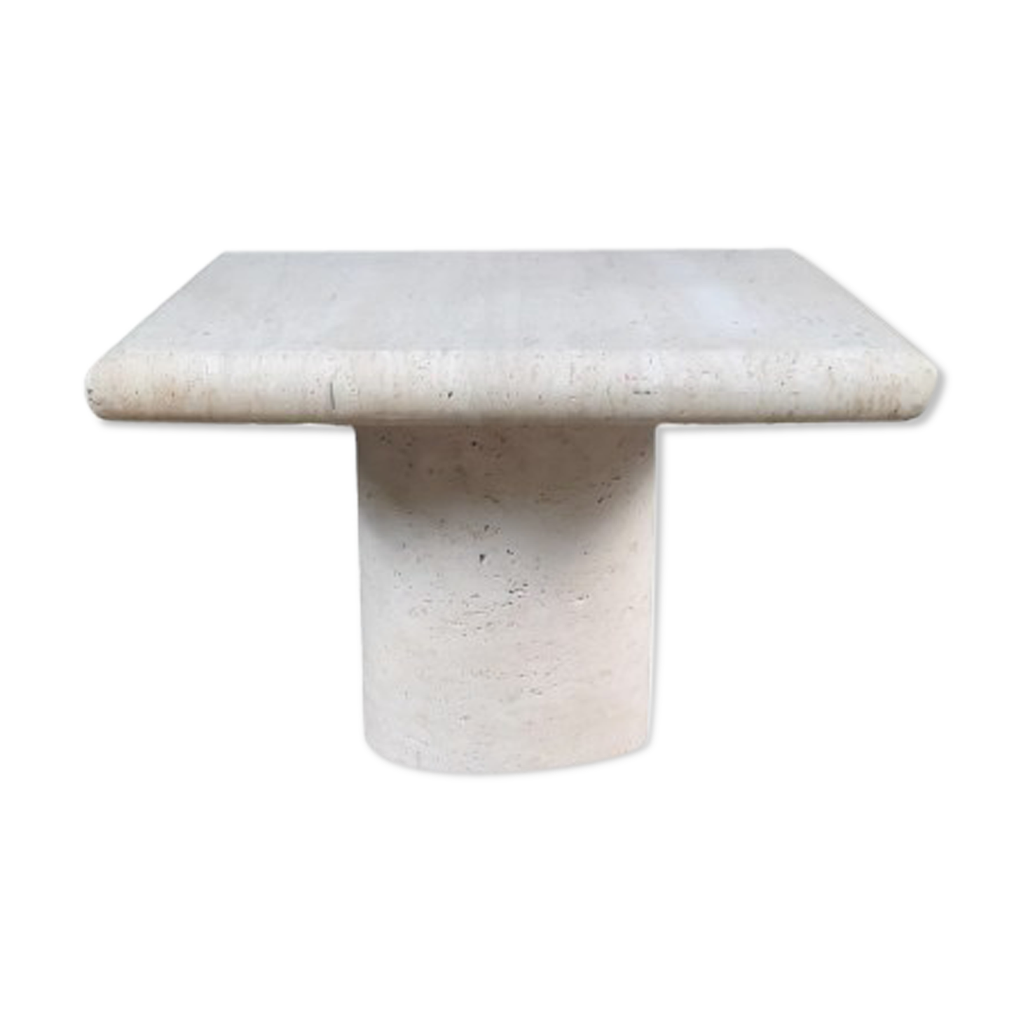Travertine table, Italy, 1980s
