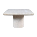 Travertine table, Italy, 1980s