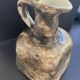 Brutalist brown terracotta pitcher vase