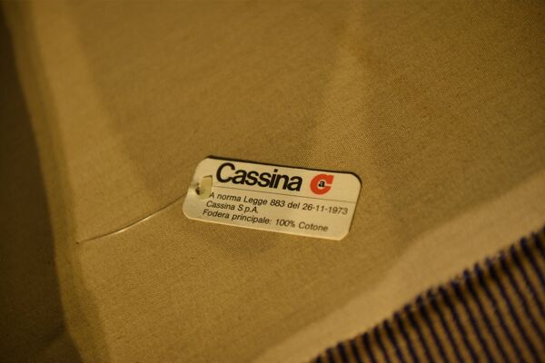 Ensemble canapé 3 places et deux fauteuils Maralunga par Vico Magistretti pour Cassina première édition 1973