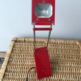 Red IKEA designer lamp from the 80s