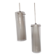 Transparent glass suspensions and white opaline glass inside.
