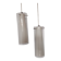 Transparent glass suspensions and white opaline glass inside.