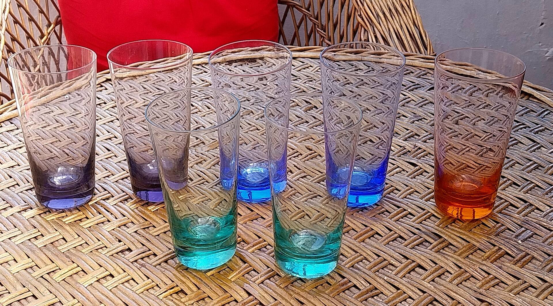 Service de verres à orangeade