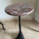 Mini bistro style pedestal table