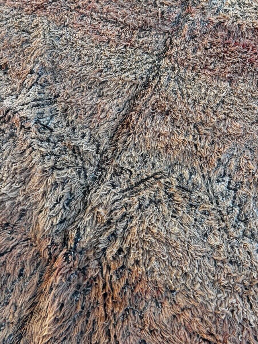 bohemian Berber carpet Boujad salmon in wool