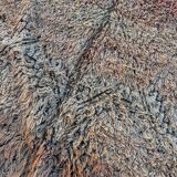 bohemian Berber carpet Boujad salmon in wool