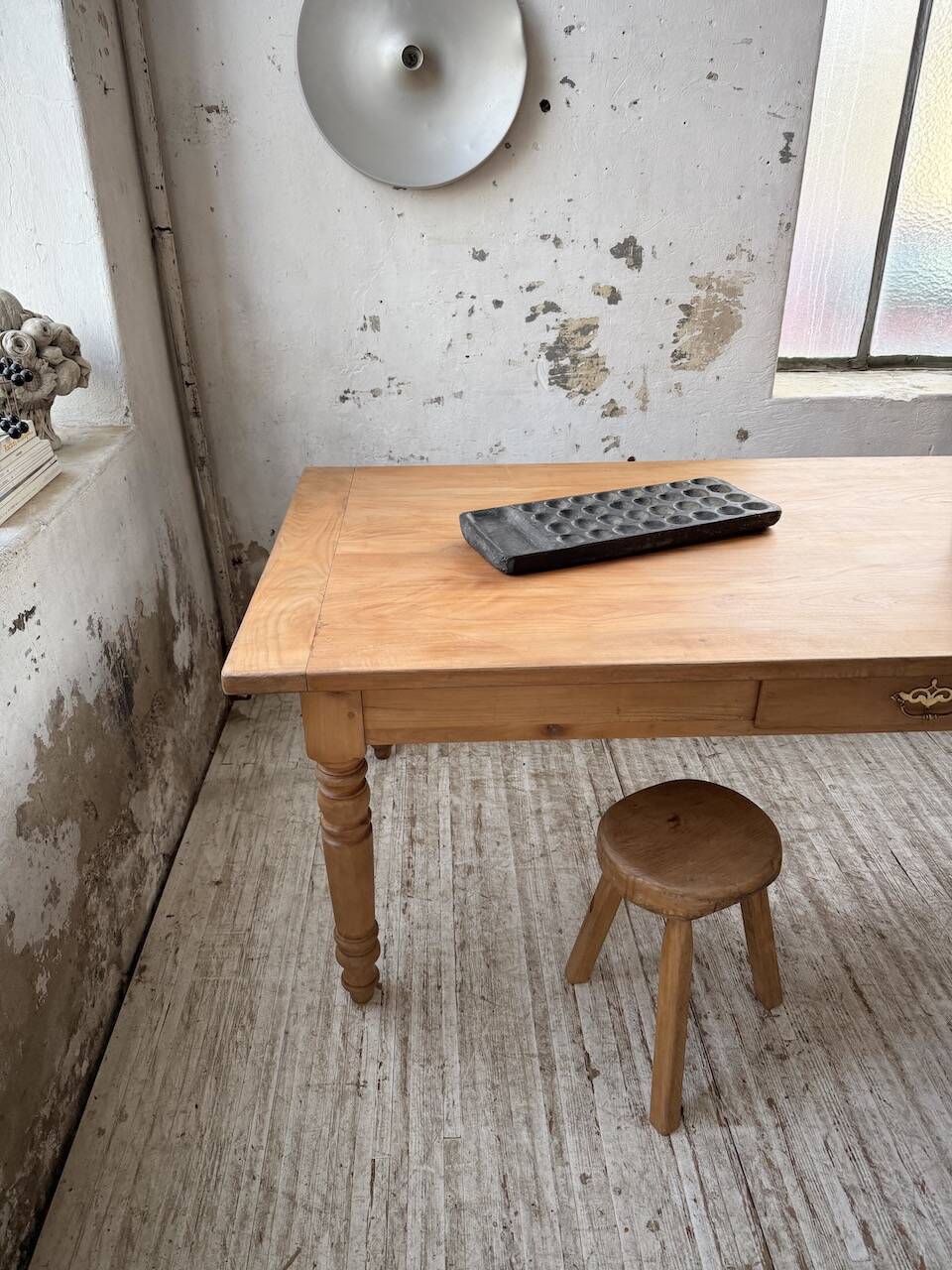 Table de ferme en merisier
