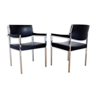 Ernst Lauclair 2 armchairs set for Girsberger Eurochair