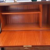 Vintage 60s mahogany secretary from Mobilor
