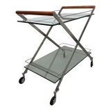 1980s Modernist Gallotti and Radice “Mister” Bar Trolley, Serving Cart