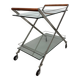 1980s Modernist Gallotti and Radice “Mister” Bar Trolley, Serving Cart