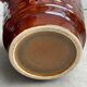 Set of 2 vintage planters - brown ceramic