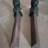 Pair of old andirons