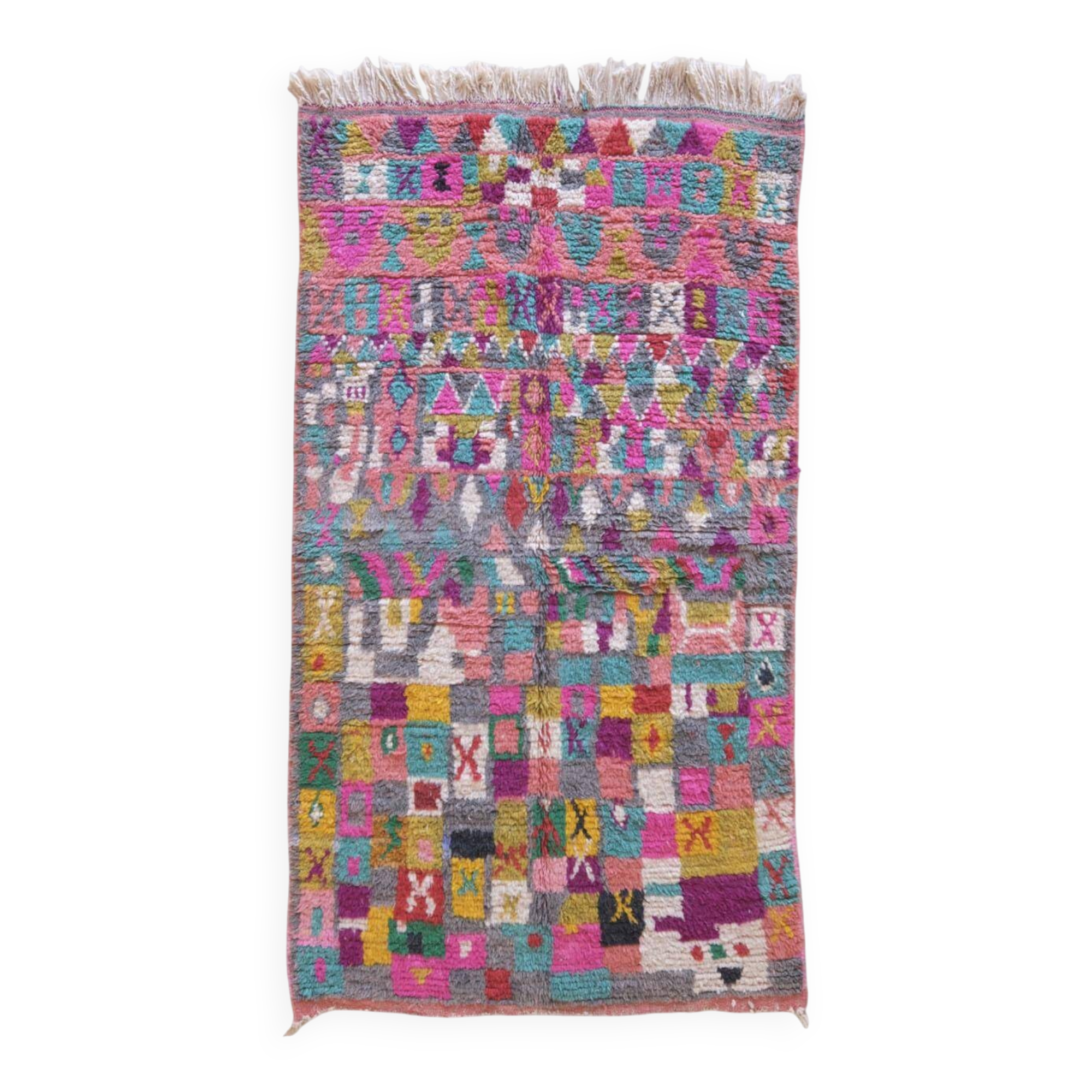 Handmade Berber Rug - 247 x 138 cm