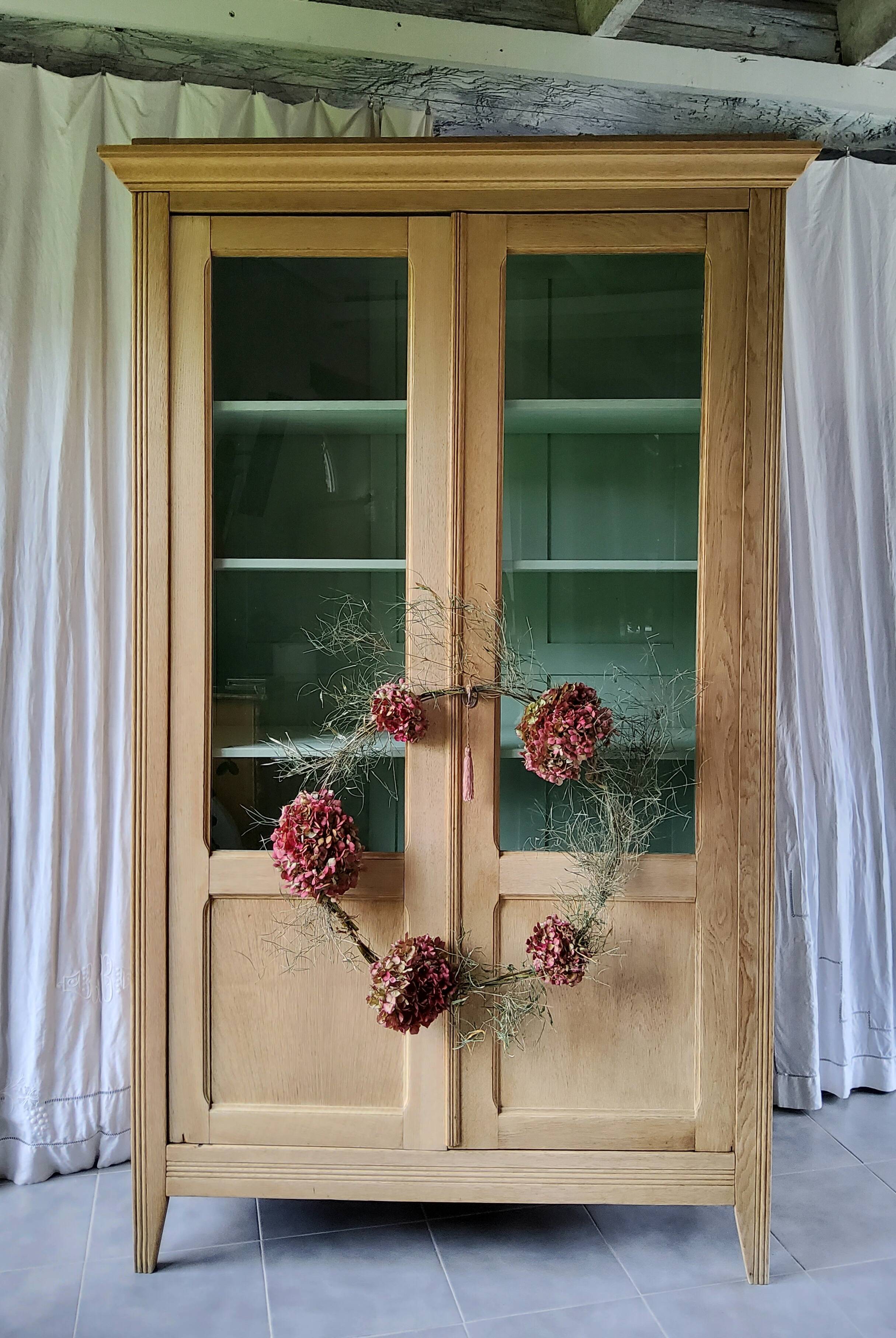 Antique school bookcase