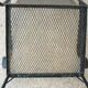 Series of 5 armchairs, openwork metal garden chairs, 60s/70s, stackable