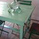 Table de ferme verte