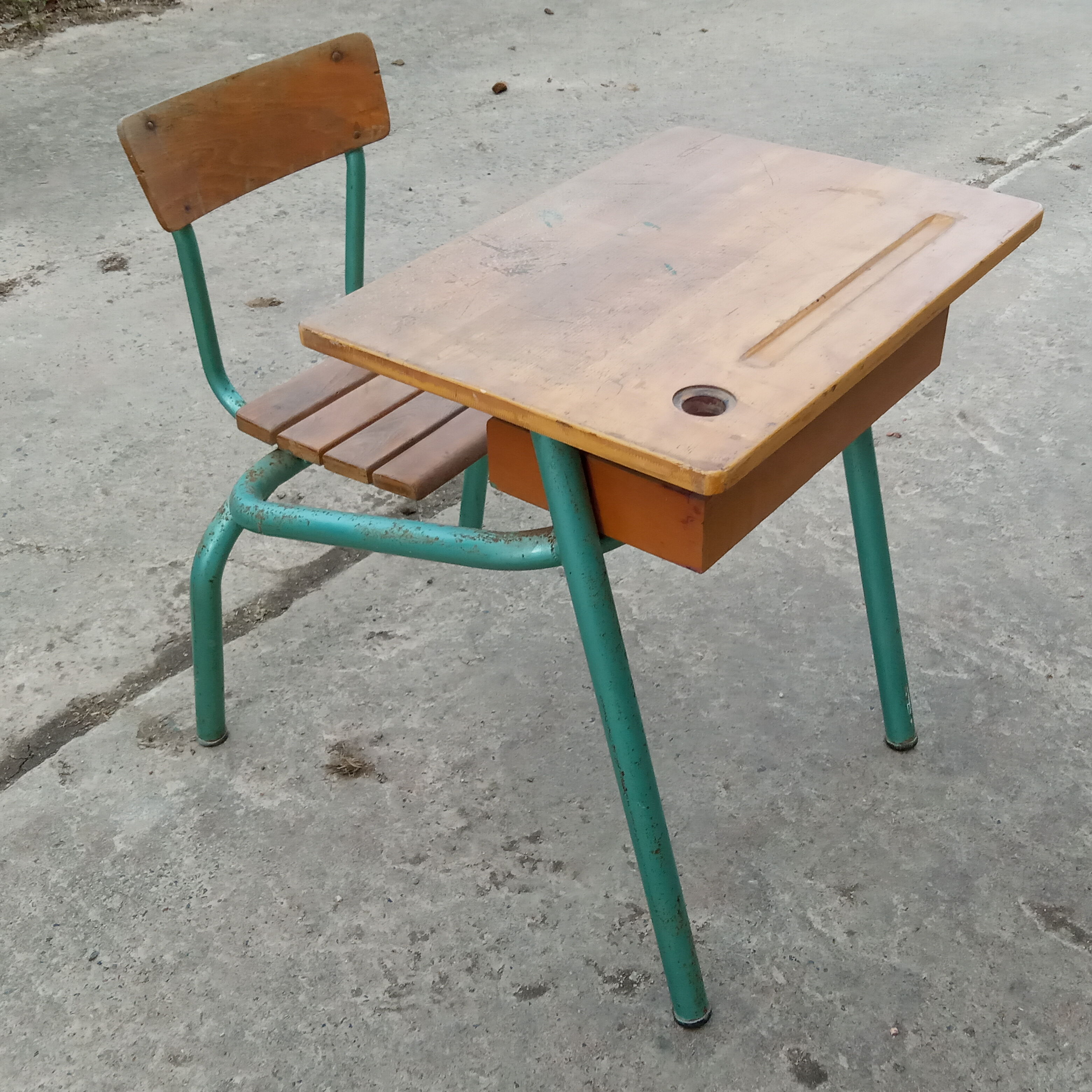 Vintage school desk